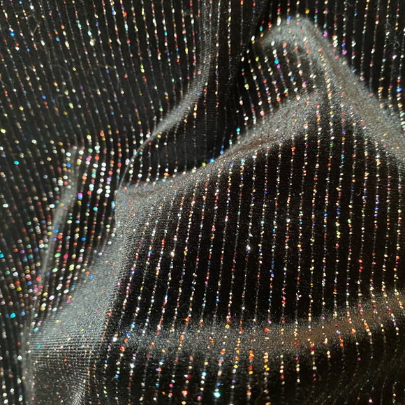 Wild Fable Black Dress with Rainbow Metallic - Picture 6 of 6